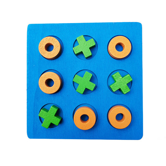 Wooden Tic Tac Toe Children's Educational Toy-0