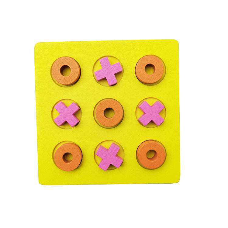Wooden Tic Tac Toe Children's Educational Toy-2